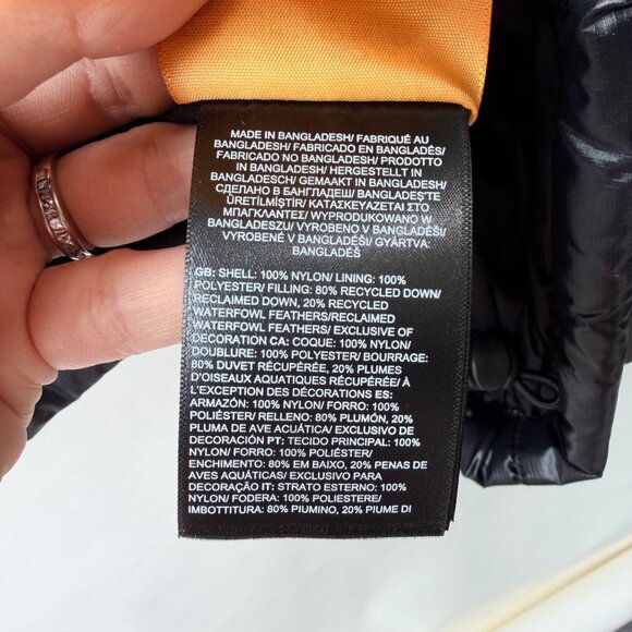 The North Face TNF 2000 Retro Nuptse 700 Down Puffer Jacket Black Women’s, Size - Picture 12 of 15